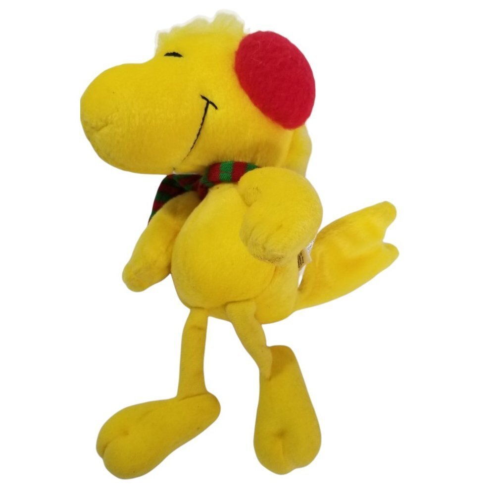 Peanuts Woodstock In Winter Ear Muffs & Scarf Stuffed Plush Animal Toy D…